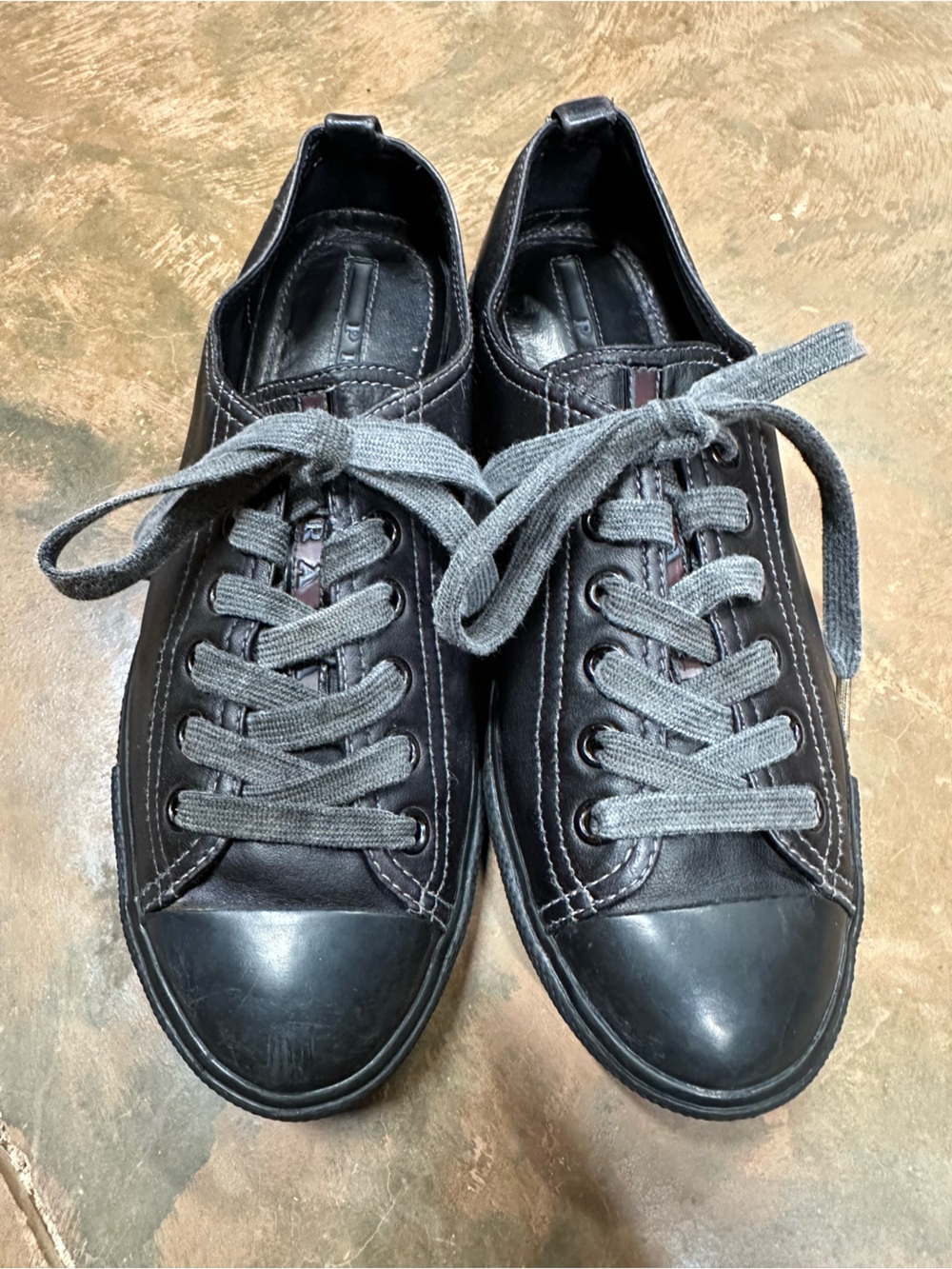 Prada Linea Rossa leather sneakers